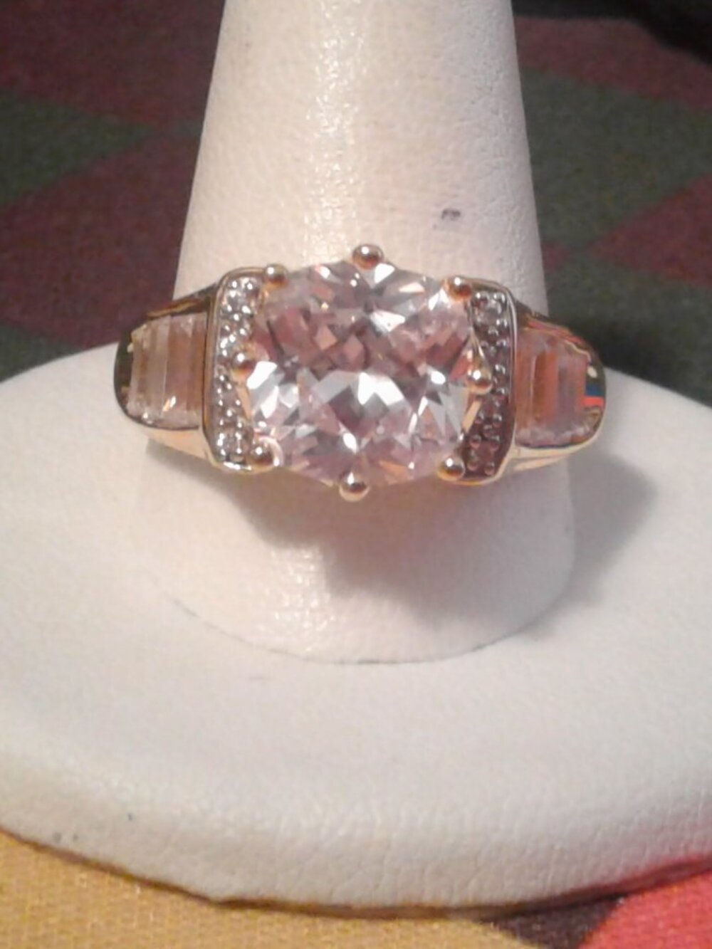 BJH424 Bella Luce CZ 18K Yellow Golg Plated Engagement Ring 7.99ctw. Size 10 LNC